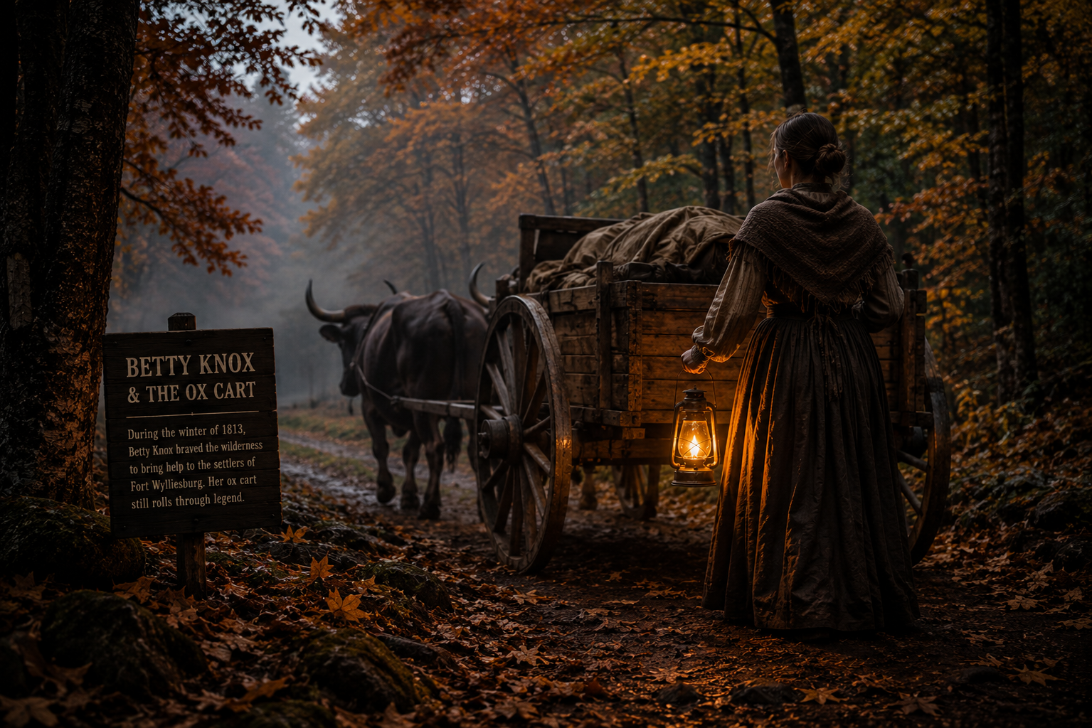 Betty Knox and the Ox Cart legend of the Laurel Highlands