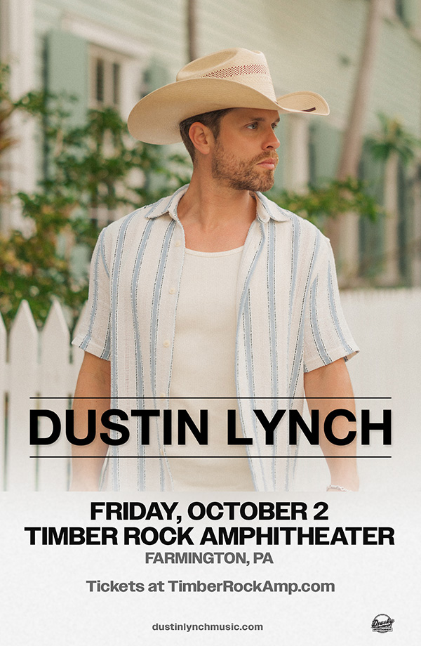 Dustin Lynch concert at Timber Rock Amphitheater in Farmington, Pennsylvania