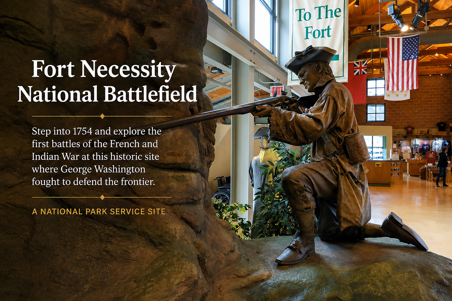 Fort Necessity National Battlefield near Ohiopyle, Pennsylvania