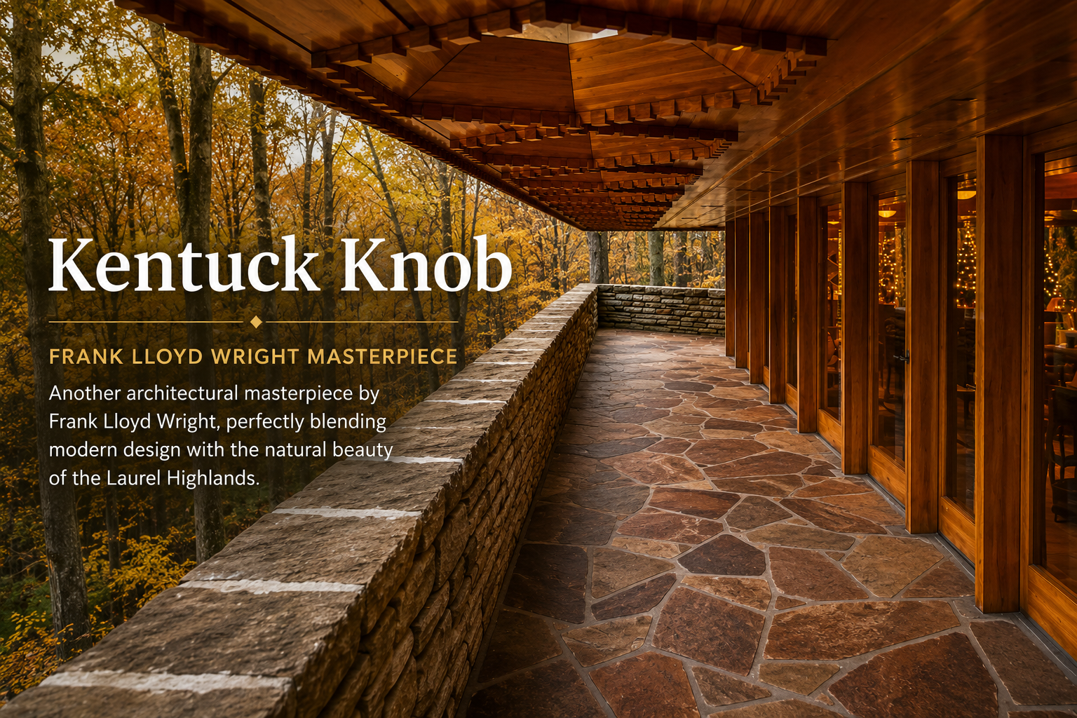 Kentuck Knob by Frank Lloyd Wright near Ohiopyle, Pennsylvania